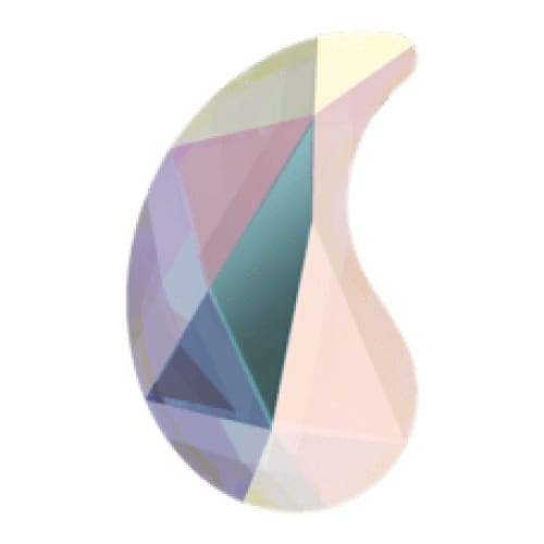 2364 Swarovski Paisley X AB Flatback - OceanNailSupply