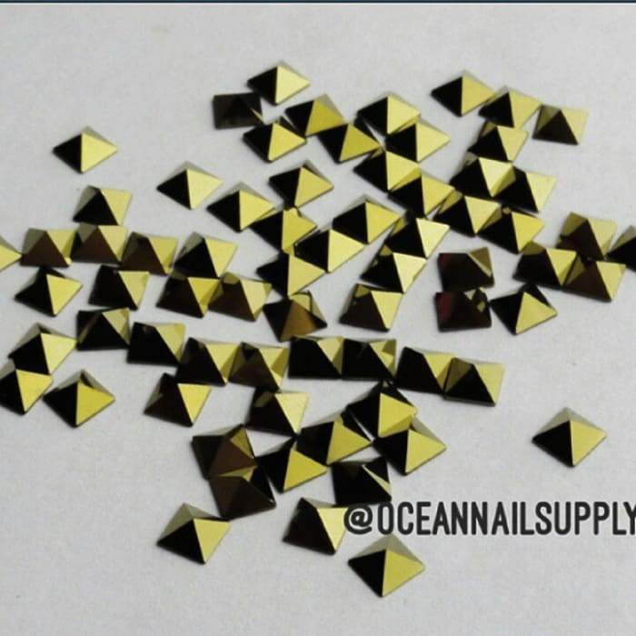 2415 Swarovski Square Pyramid Flatback Collection - OceanNailSupply