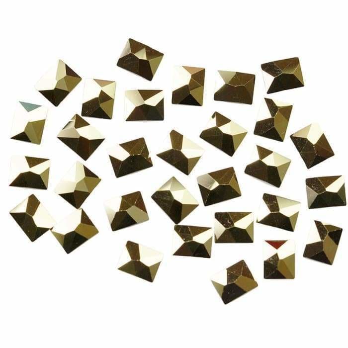 2520 Swarovski Cosmic Rectangle Aurum - OceanNailSupply