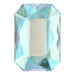 2602 Swarovski Aquamarine Shimmer Emerald Cut (NEW) OceanNailSupply