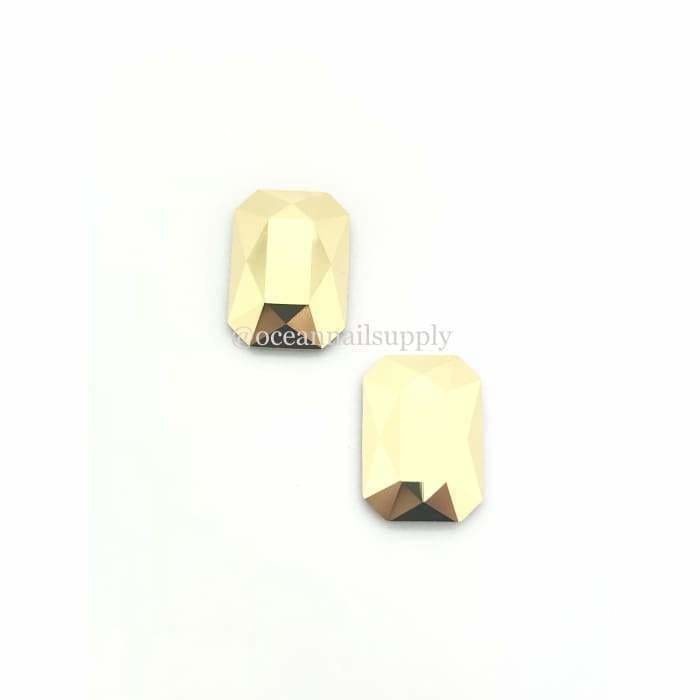 2602 Swarovski Emerald Cut Aurum - OceanNailSupply