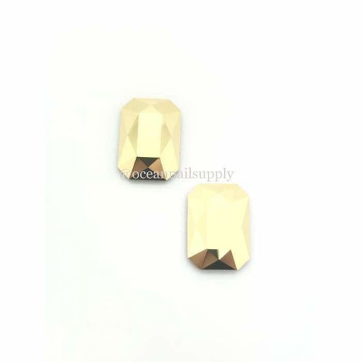 2602 Swarovski Emerald Cut Aurum - OceanNailSupply