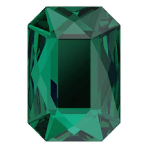 2602 Swarovski Emerald Cut Emerald - OceanNailSupply