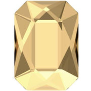 2602 Swarovski Emerald Cut Golden Shadow - OceanNailSupply