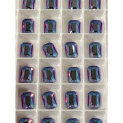 2602 Swarovski Emerald Cut Light Siam Shimmer - OceanNailSupply