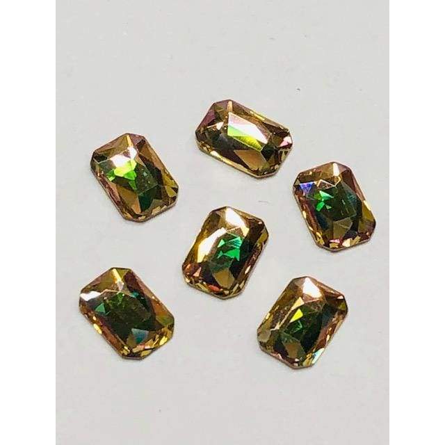 2602 Swarovski Emerald Cut Luminous Green (New) - OceanNailSupply