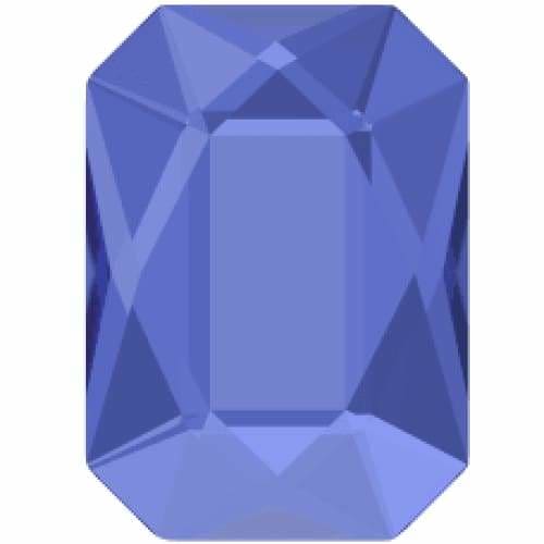 2602 Swarovski Emerald Cut Sapphire - OceanNailSupply