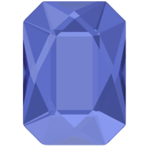 2602 Swarovski Emerald Cut Sapphire - OceanNailSupply