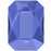 2602 Swarovski Emerald Cut Sapphire - OceanNailSupply