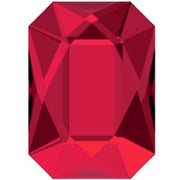 2602 Swarovski Emerald Cut Scarlet - OceanNailSupply