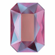 2602 Swarovski Emerald Cut Scarlet Shimmer - OceanNailSupply
