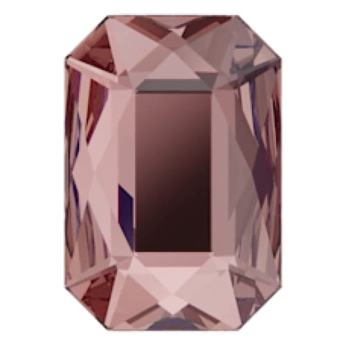 2602 Swarovski Emerald Cut Vintage Rose - OceanNailSupply
