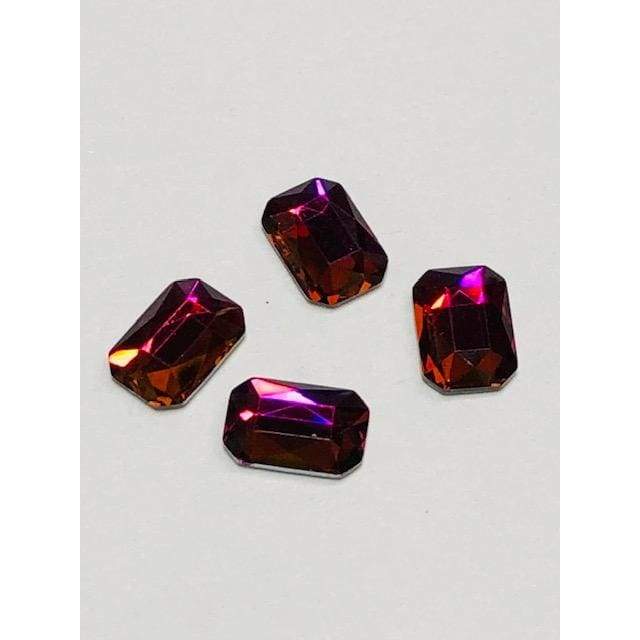 2602 Swarovski Volcano Emerald Cut (S) NEW - OceanNailSupply