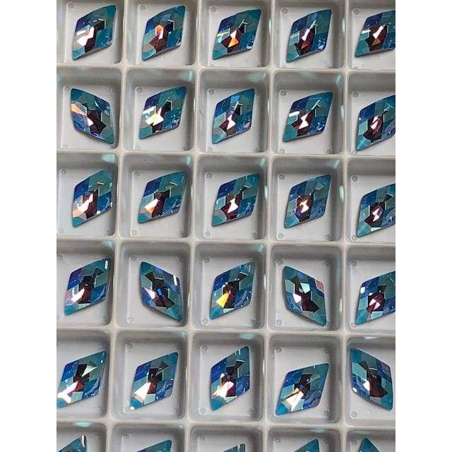 2709 Swarovski Light Sapphire Shimmer Rhombus (New) - OceanNailSupply