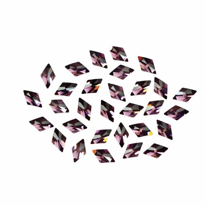 2709 Swarovski Rhombus Amethyst - OceanNailSupply
