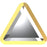 2711/1 Swarovski Triangle Z Rimmed HF (HotFix) - OceanNailSupply