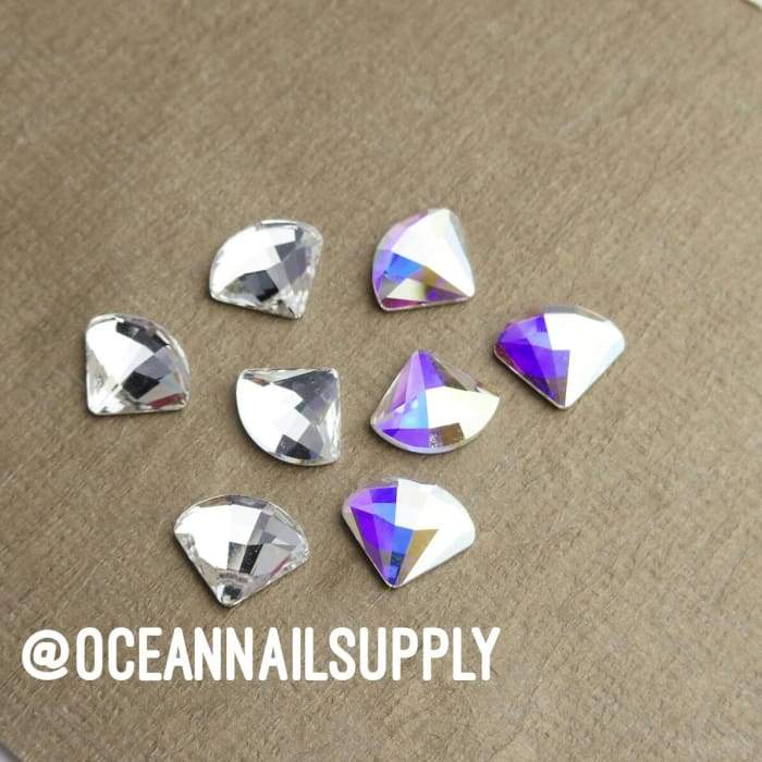 2714 Swarovski Fan Flatback Collection - OceanNailSupply