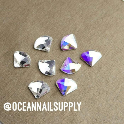 2714 Swarovski Fan Flatback Collection - OceanNailSupply