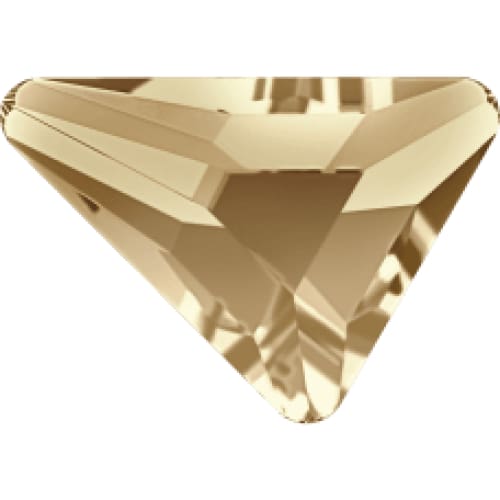 2739 Swarovski Triangle Beta Golden Shadow - OceanNailSupply