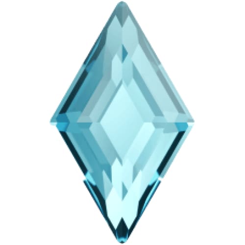 2773 Swarovski Diamond Shape Aquamarine - OceanNailSupply
