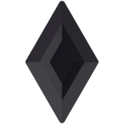 2773 Swarovski Diamond Shape Jet - OceanNailSupply