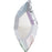 2797 Swarovski Diamond Leaf Aurore Boreale Flatback - OceanNailSupply