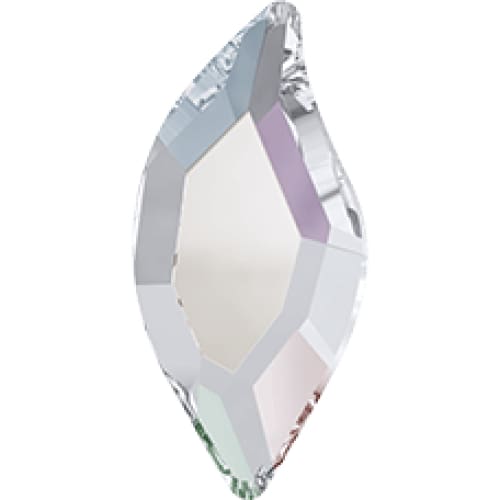 2797 Swarovski Diamond Leaf Aurore Boreale Flatback - OceanNailSupply