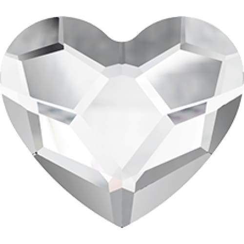 2808 Swarovski Heart Crystal Flatback - OceanNailSupply