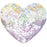 2808 Swarovski Heart White Patina Flatback - OceanNailSupply