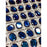 4142 Swarovski Baroque Mirror Meridian Blue 10 x 8 mm 3 pcs - OceanNailSupply