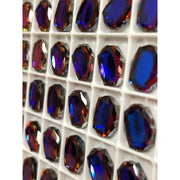 4142 Swarovski Baroque Mirror Meridian Blue 10 x 8 mm 3 pcs - OceanNailSupply