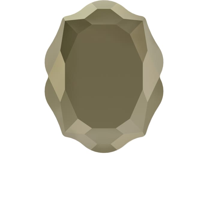 4142 Swarovski Baroque Mirror Metallic Light Gold - OceanNailSupply