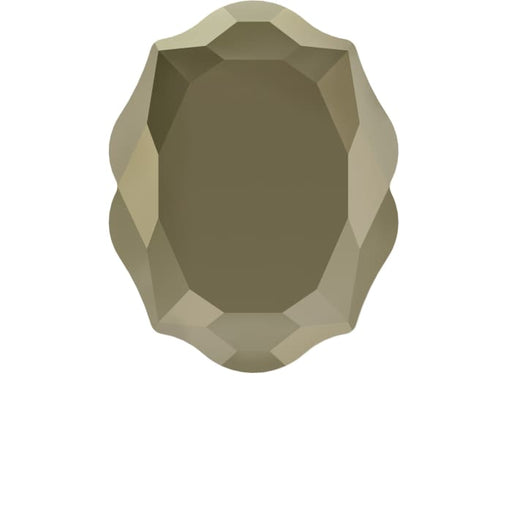 4142 Swarovski Baroque Mirror Metallic Light Gold - OceanNailSupply