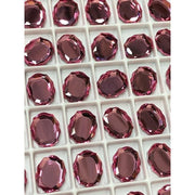 4142 Swarovski Baroque Mirror Rose 10 x 8 mm 3pcs - OceanNailSupply