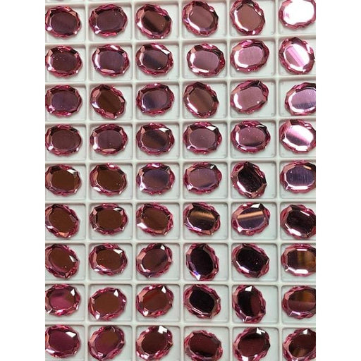 4142 Swarovski Baroque Mirror Rose 10 x 8 mm 3pcs - OceanNailSupply