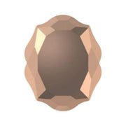 4142 Swarovski Baroque Mirror Rose Gold 10 x 8 mm 3pcs - OceanNailSupply