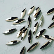 4200 Swarovsk Long Navette Fancy AB - OceanNailSupply