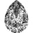 4320 Swarovski Pear Black Patina Fancy - OceanNailSupply