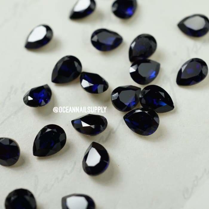 4320 Swarovski Pear Dark Indigo Fancy - OceanNailSupply