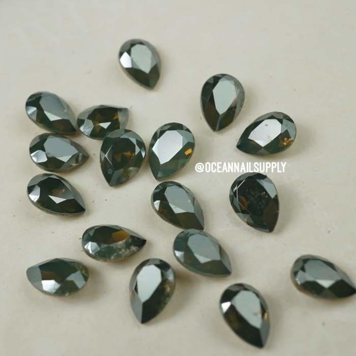 4320 Swarovski Pear Pacific Opal Satin Fancy - OceanNailSupply