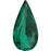 4322 Swarovski Long Pear Emerald Fancy - OceanNailSupply