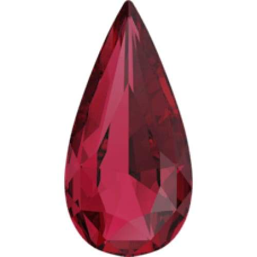 4322 Swarovski Long Pear Scarlet - OceanNailSupply