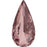 4322 Swarovski Long Pear Vintage Rose Fancy - OceanNailSupply