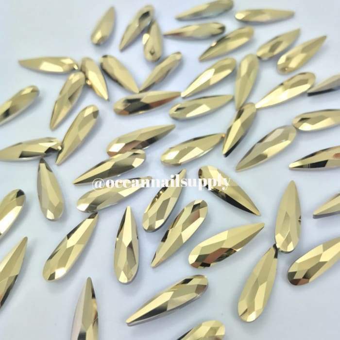 4331 Swarovski Raindrop Aurum Fancy - OceanNailSupply