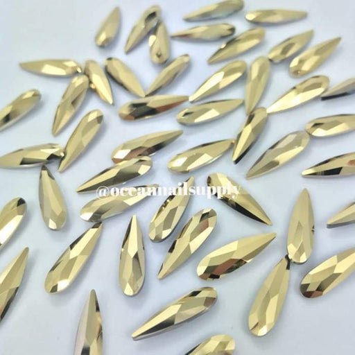 4331 Swarovski Raindrop Aurum Fancy - OceanNailSupply