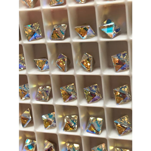 4418 Swarovski Pointy Pyramid Shimmer FS - OceanNailSupply