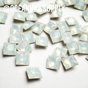 4447 Swarovski Pointed Square Flatback Silver Night - OceanNailSupply