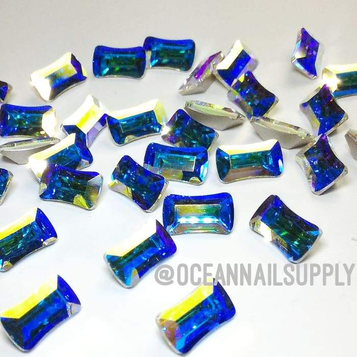 4504 Swarovski Rectangle Fancy Crystal AB - OceanNailSupply