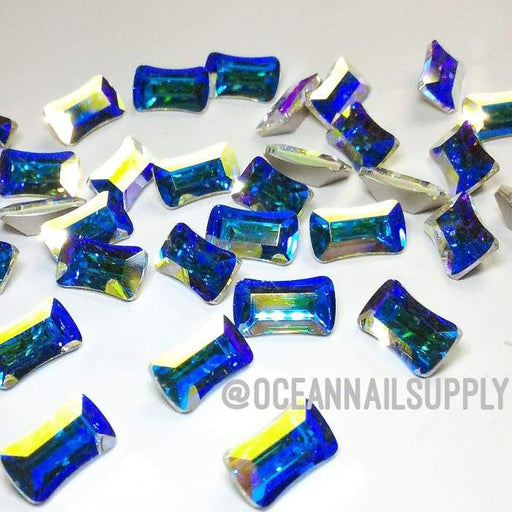 4504 Swarovski Rectangle Fancy Crystal AB - OceanNailSupply