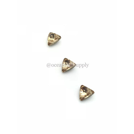 4704 Swarovski Mini Triangle Fancy Light Colorado Topaz - OceanNailSupply